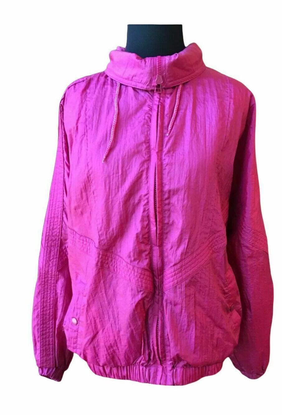 Pacific Trail Vintage Fuchsia Windbreaker Jacket Size Small